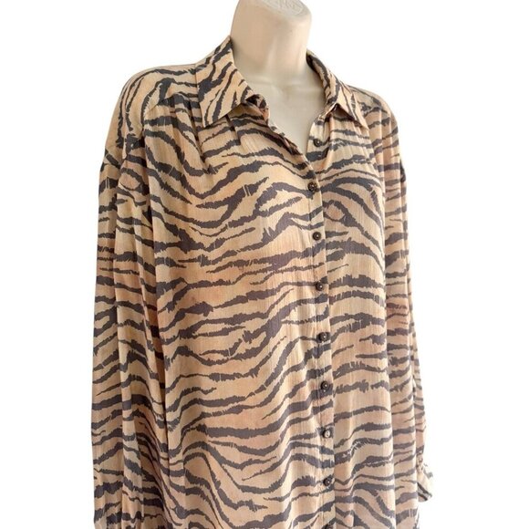 Spell and the Gypsy Collective Women's Sz XS Banksia Shirt Dress Animale Print - Picture 3 of 8